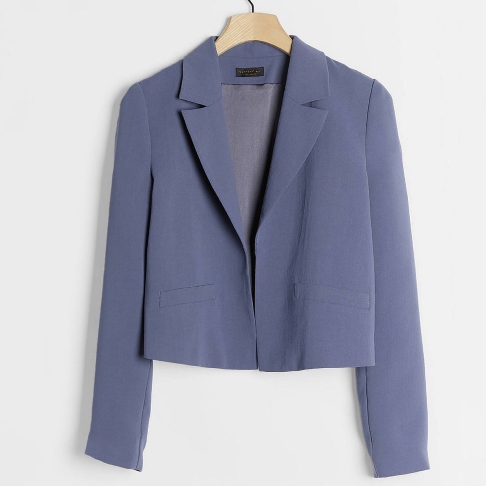 Anthropologie Current Air Jackie Blazer Jacket in Blue Women's Large
